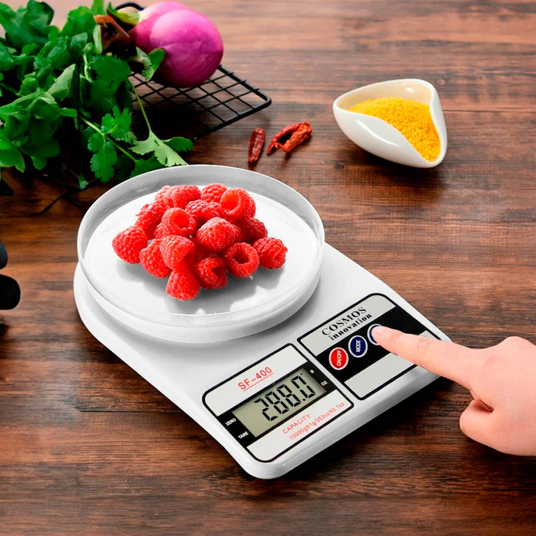 Balanza de cocina digital / hasta 10KG / Blanco
