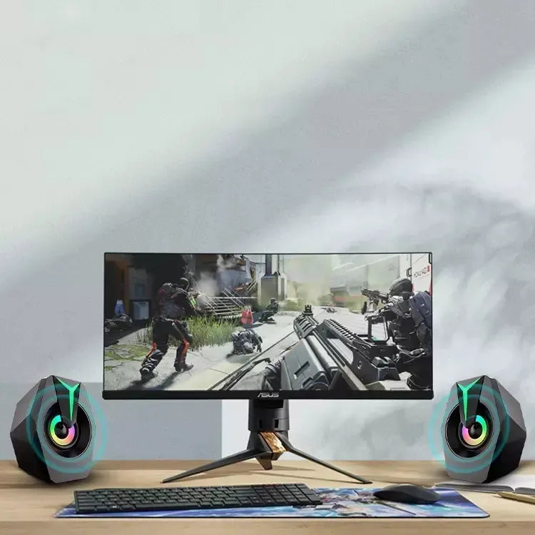 Parlante Gaming Para Pc O Notebook Led Rgb