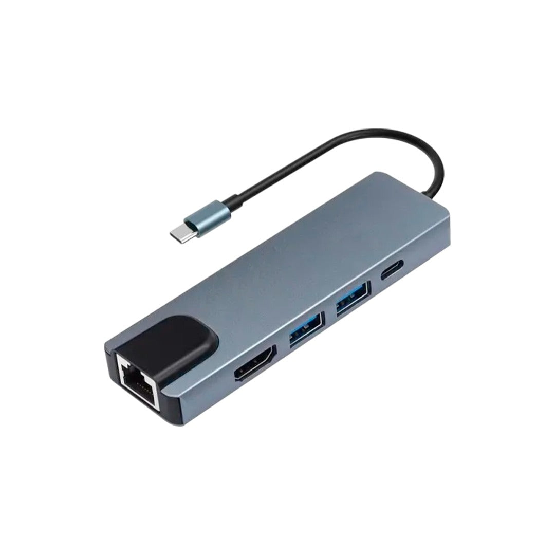 5 En 1 Usb-c A Rj45