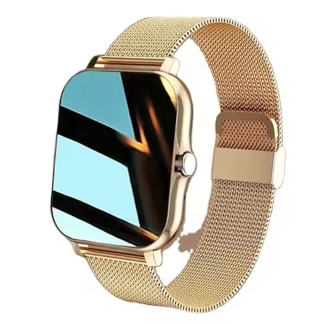 Smartwatch H10 Ultra color de la caja blanco color de la malla beige color del bisel beige diseño de la malla sport.