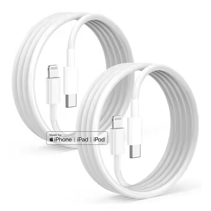 Cargador carga rapida 20w para iphone con cable 1 metro