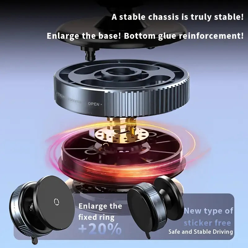 K009 Soporte De Teléfono Ajustable Magnético Para Coche Negro