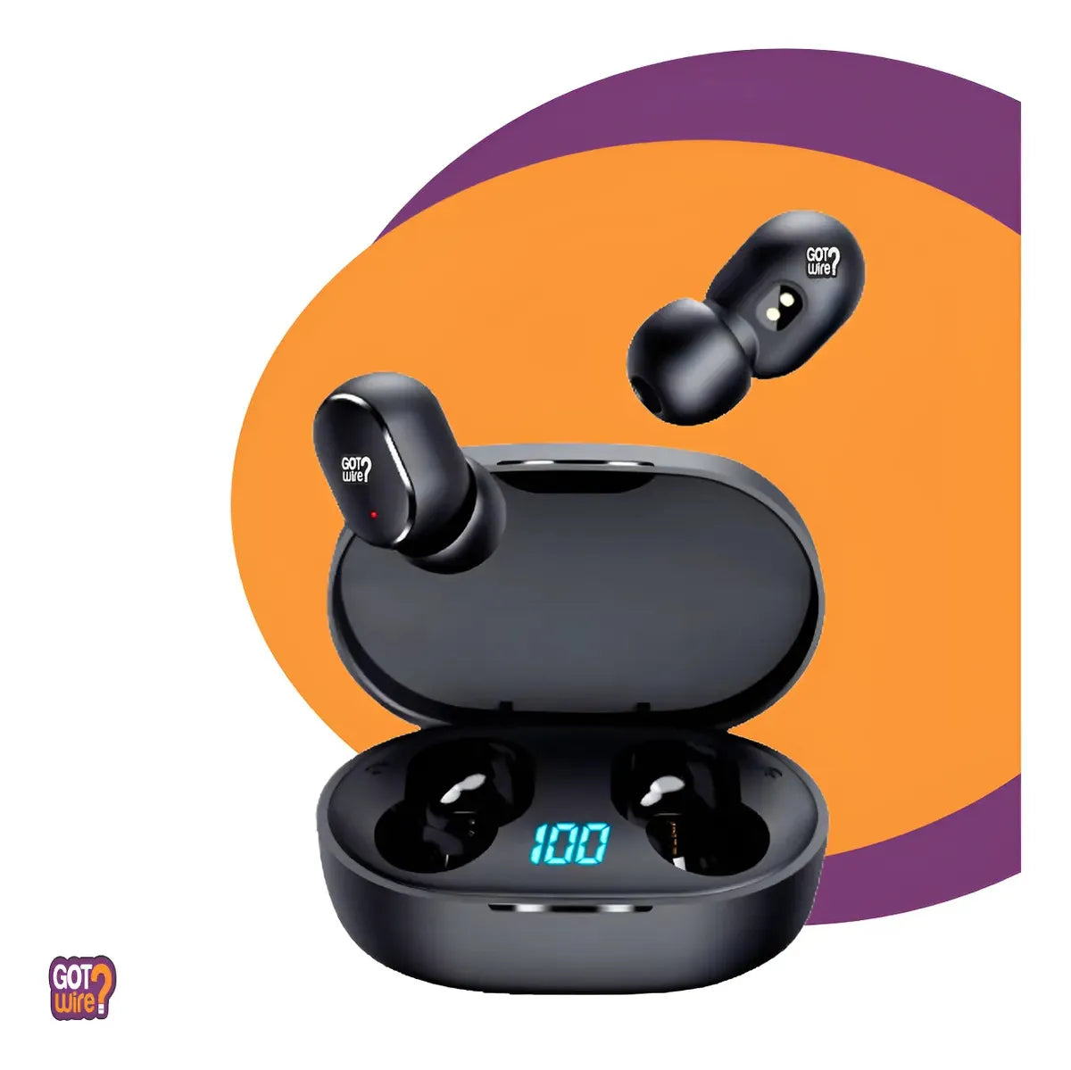 Auriculares Bluetooth Tws E6s Con Indicador De Batería Negro