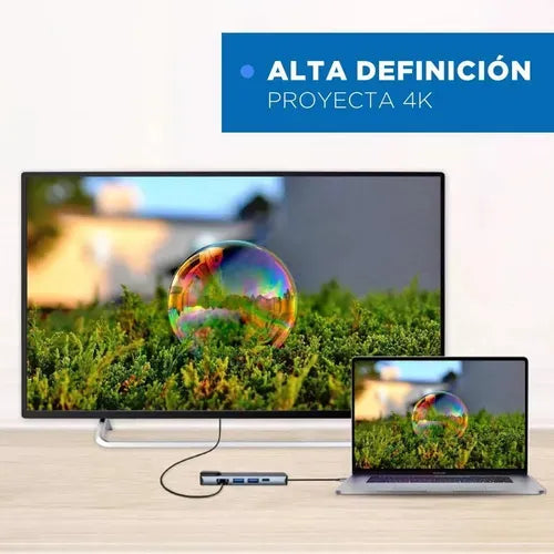 5 En 1 Usb-c A Rj45
