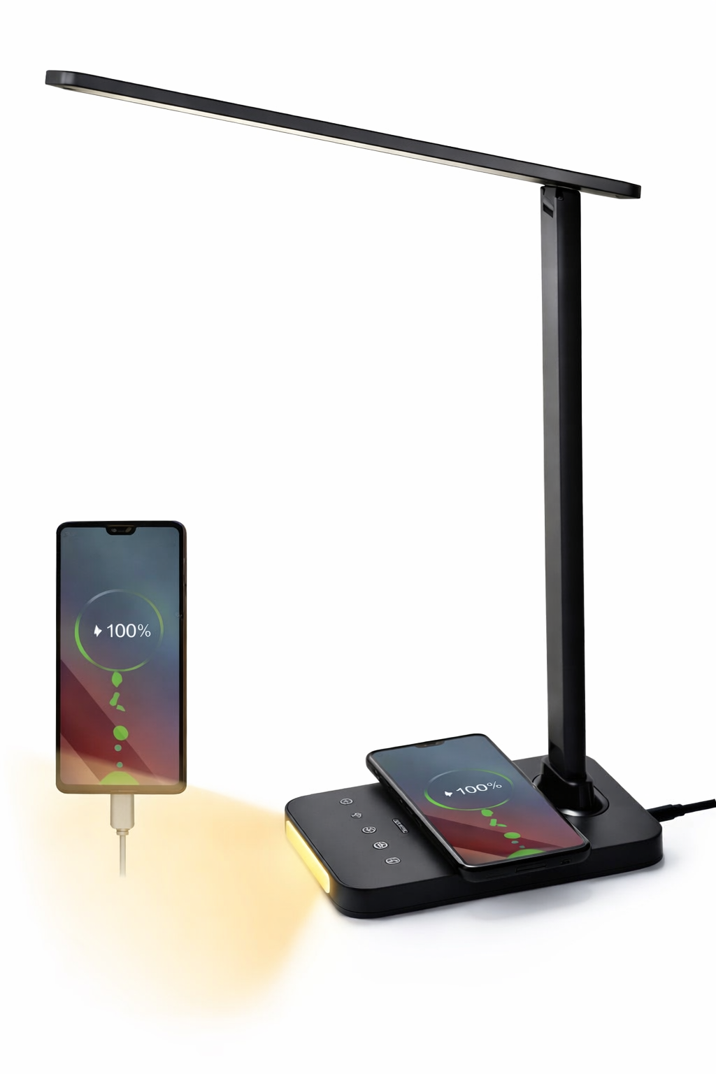 Lámpara De Escritorio Led Cargador Inalámbrico Light Night