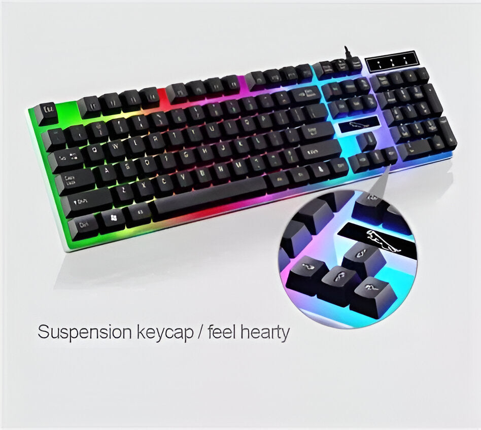 Teclado Numérico Luz Led Negro Inglés Us