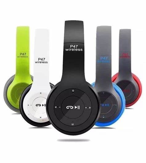 Auriculares manos libres bluetooth Mp3 radio Fm sd calidad Azules.