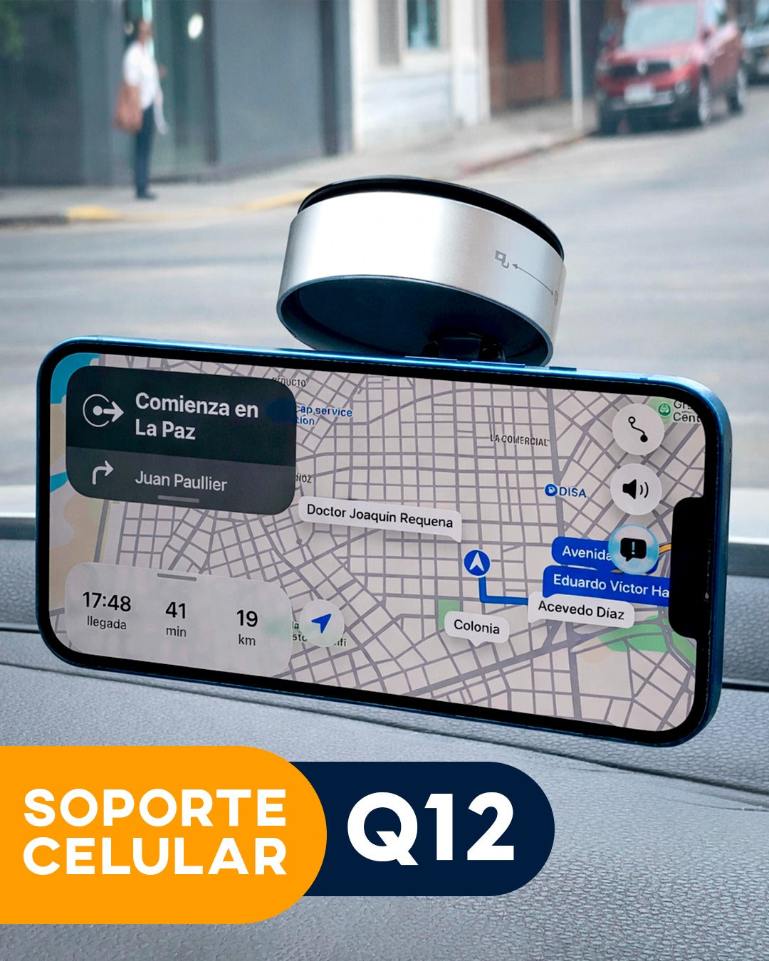 Soporte Con Ventosa Q12 Para Celular