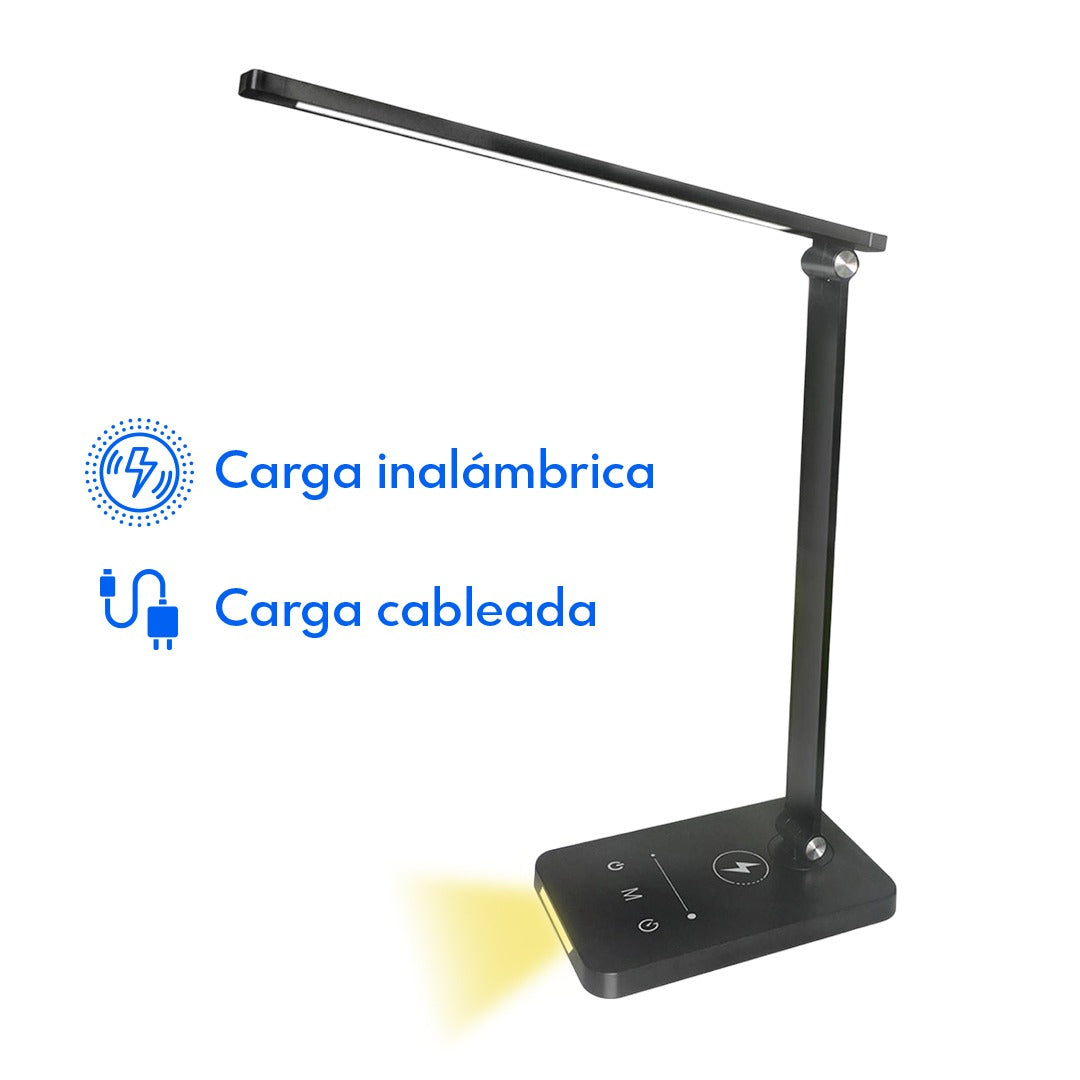 Lámpara De Escritorio Led Cargador Inalámbrico Light Night