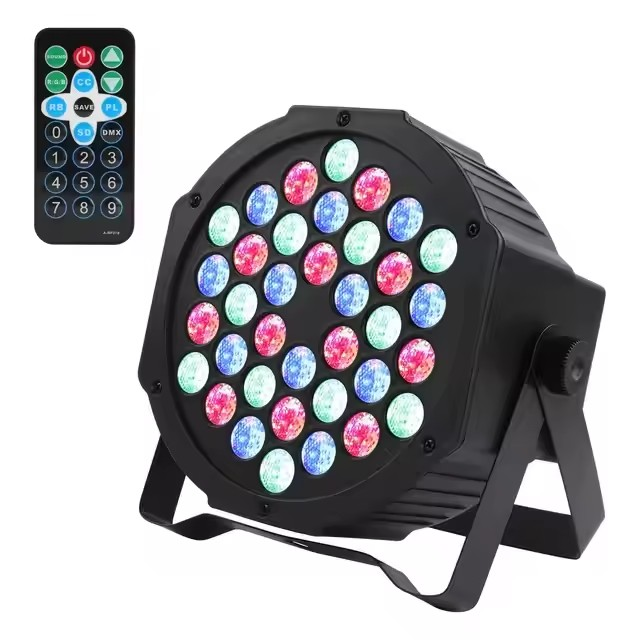 Luz de escenario Led tacho par led 36x1 220v Luces Color Rgb