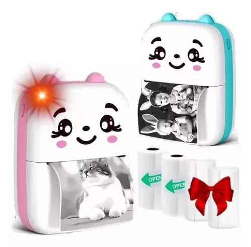 Mini Impresora Térmica + Rollos Autoadhesivo + Obsequios