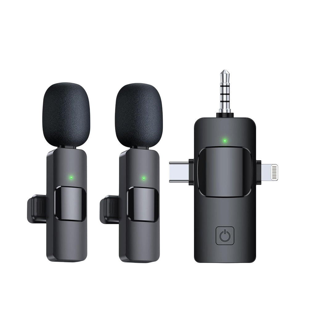 Mini Micrófono inalambrico K15 3 en 1