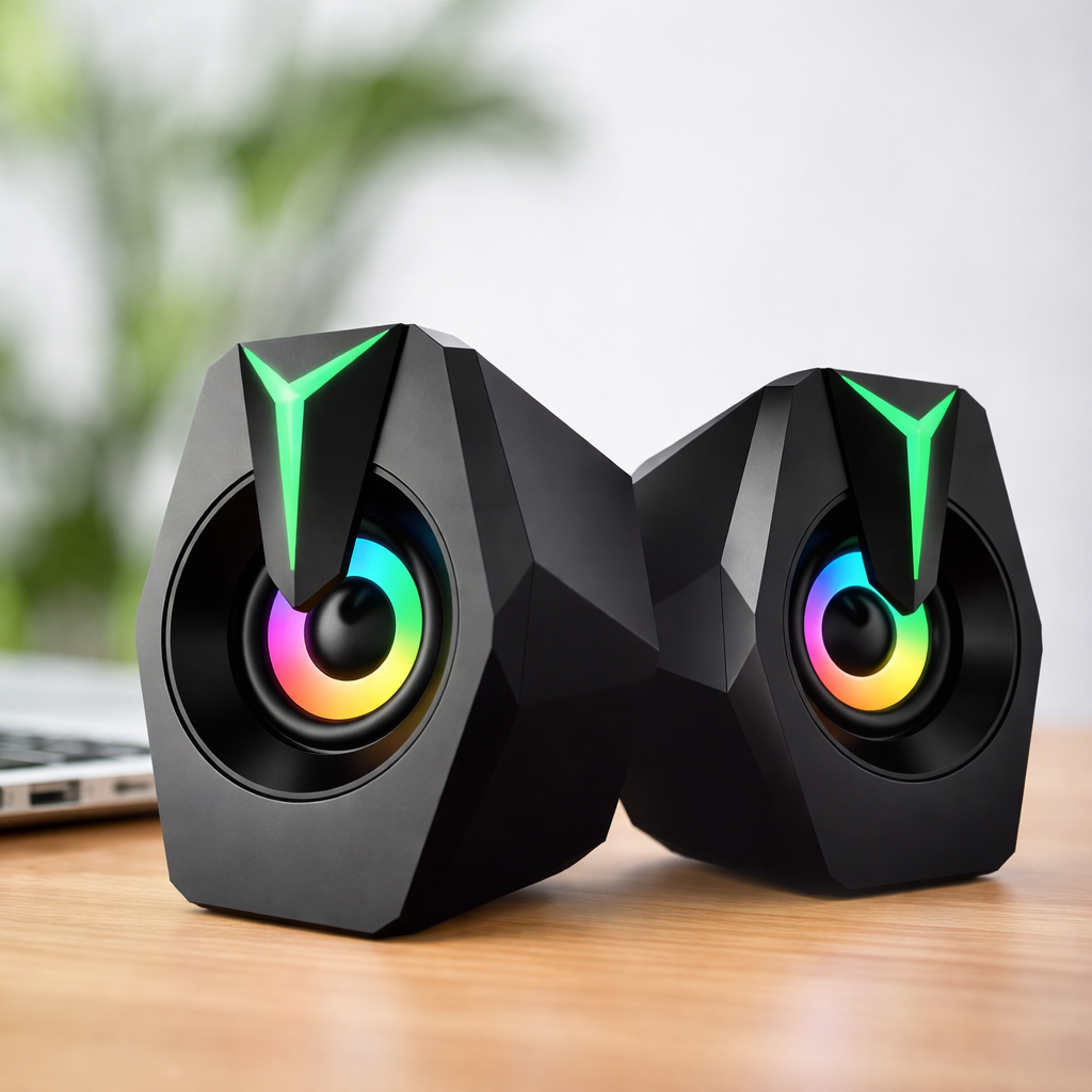 Parlante Gaming Para Pc O Notebook Led Rgb