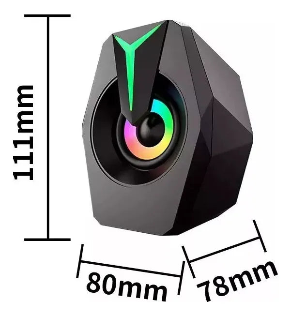 Parlante Gaming Para Pc O Notebook Led Rgb