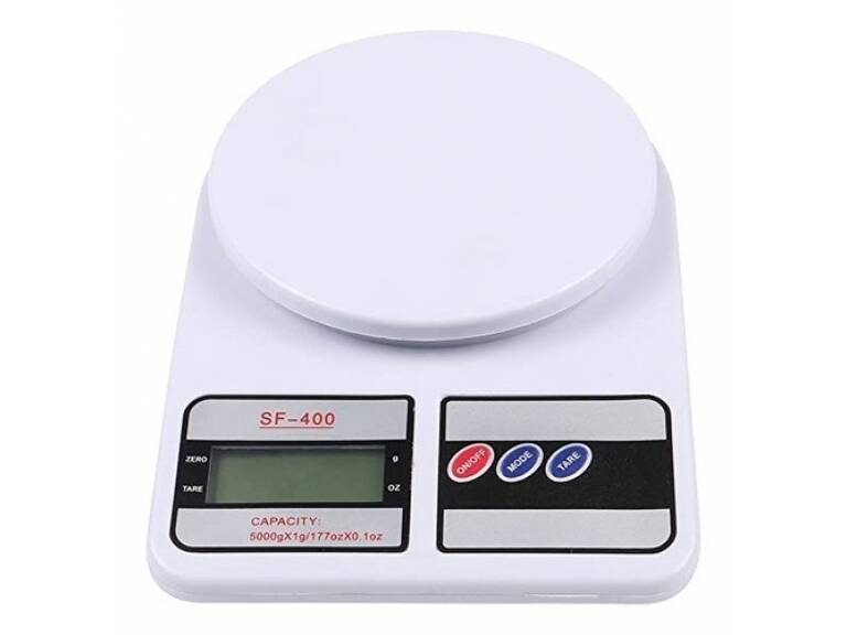 Balanza de cocina digital / hasta 10KG / Blanco