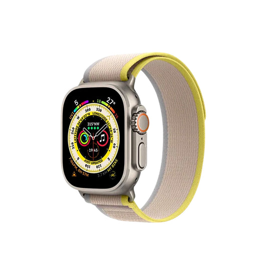 Smartwatch H10 Ultra color de la caja blanco color de la malla beige color del bisel beige diseño de la malla sport.