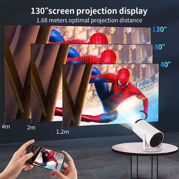 Mini Proyector Smart HY300 Pro / 4K / Android 13 / incluye control remoto