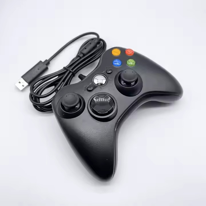 Joystick Control Compatible X360 / XBOX y PC / Cableado / Negro